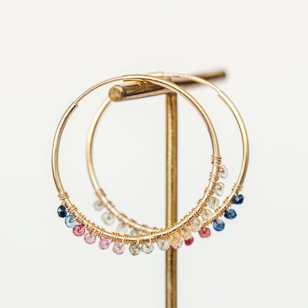 Big sapphire deals earrings