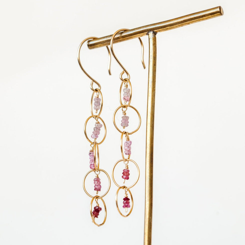 Luna Morado Sapphire Earrings