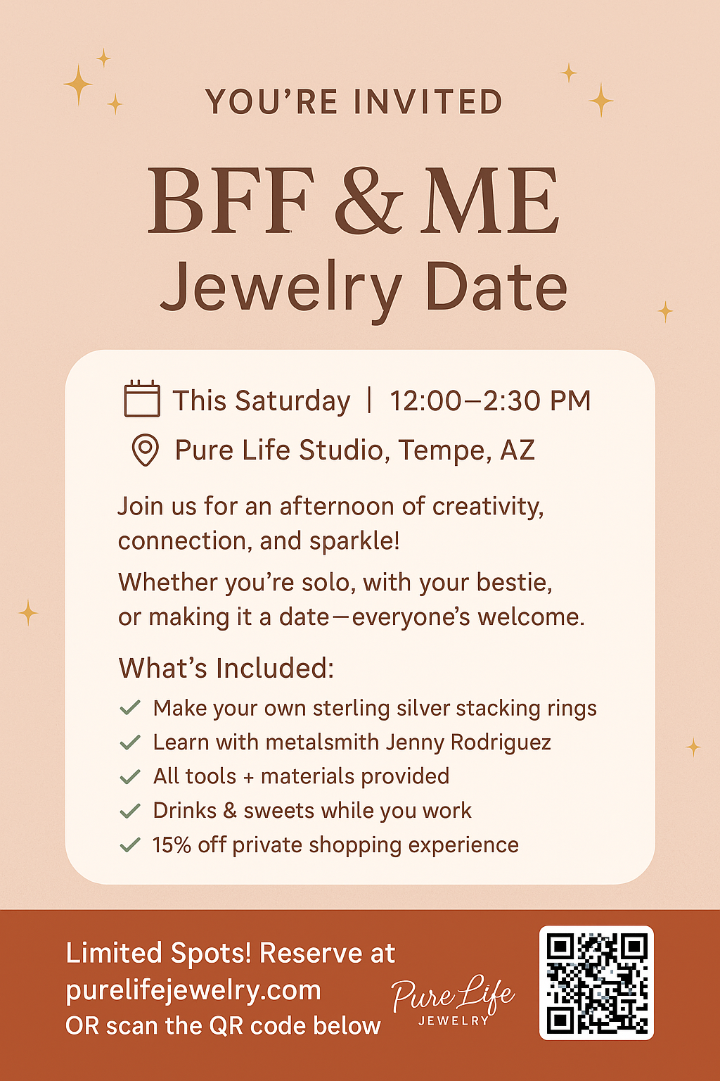 BFF & Me Ring Making Workshop
