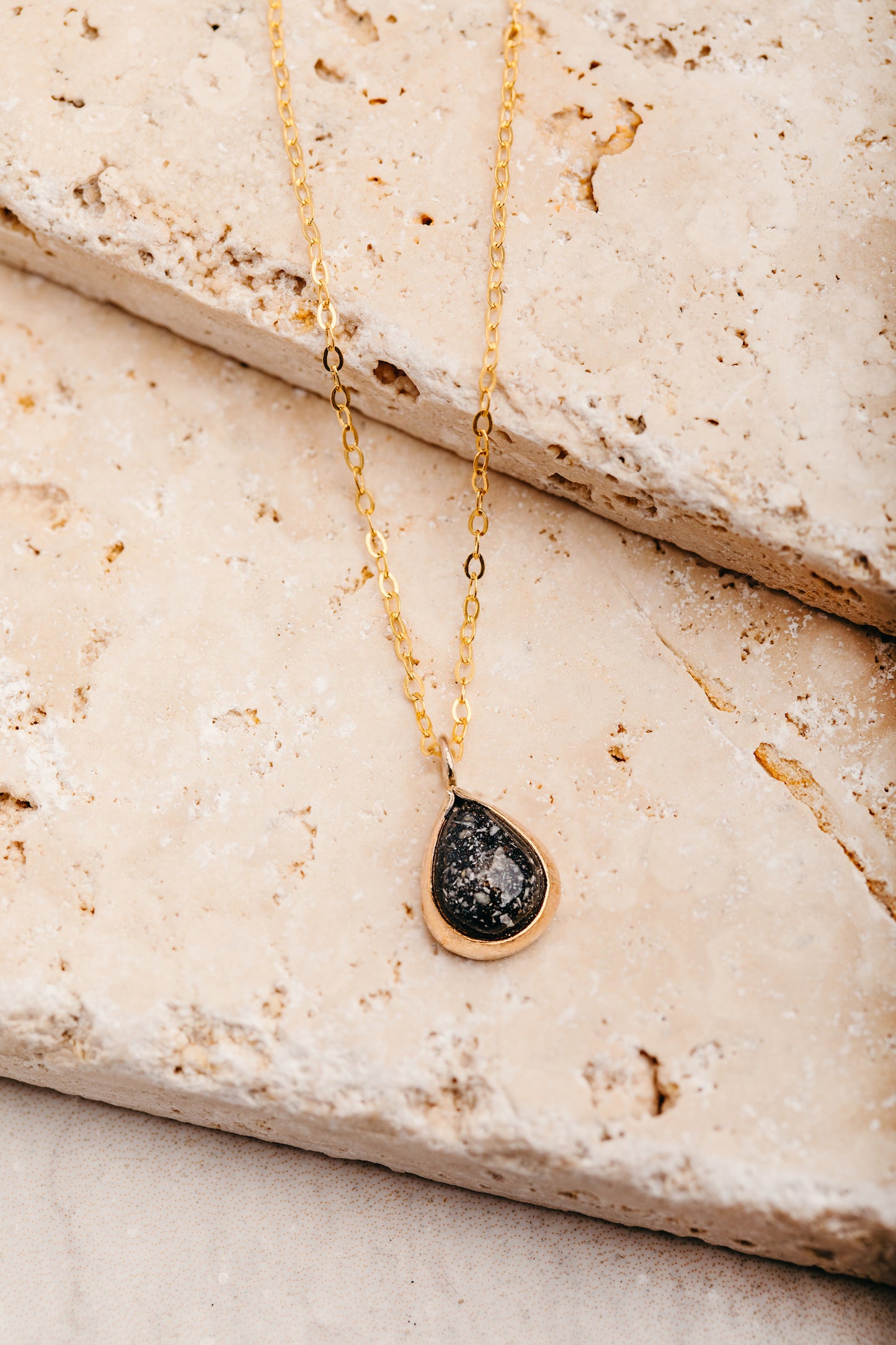 Furever Teardrop Necklace - Gold Filled
