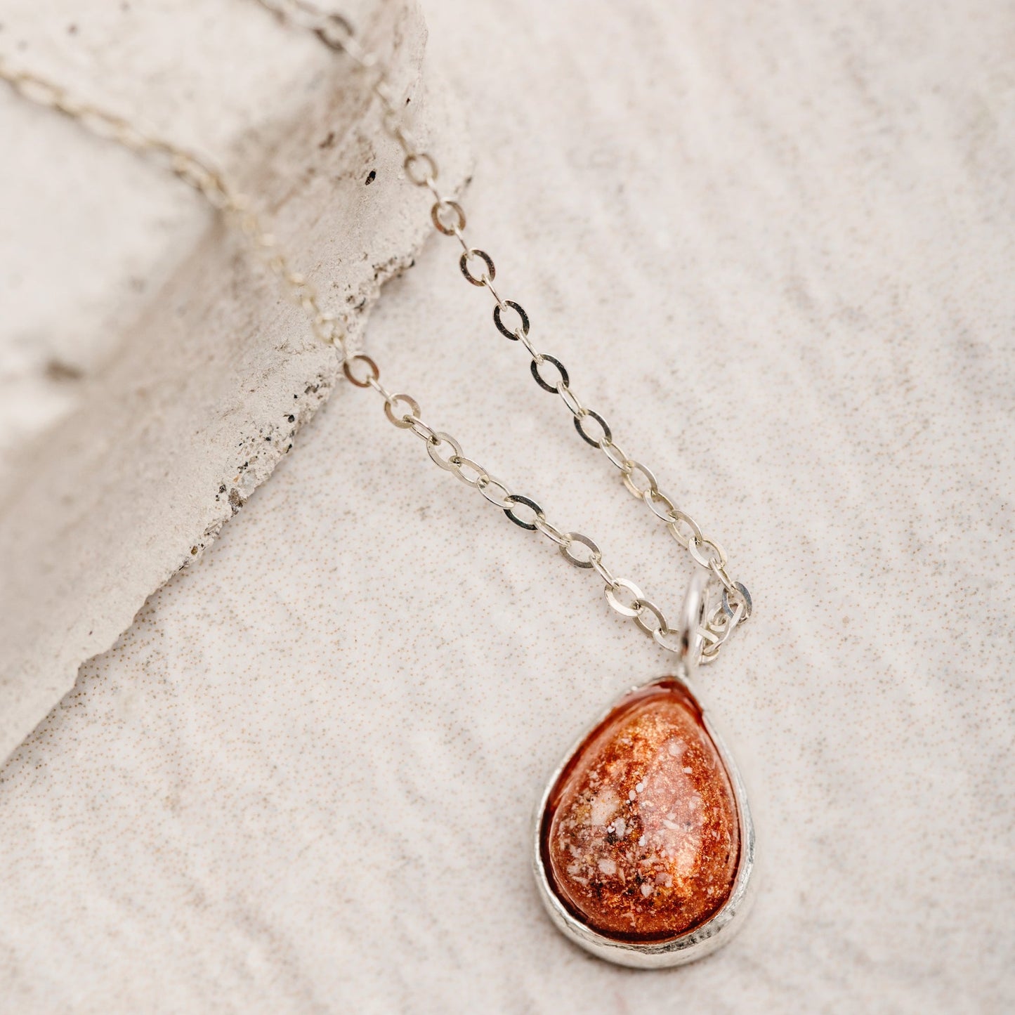 Furever Teardrop Necklace- Sterling Silver