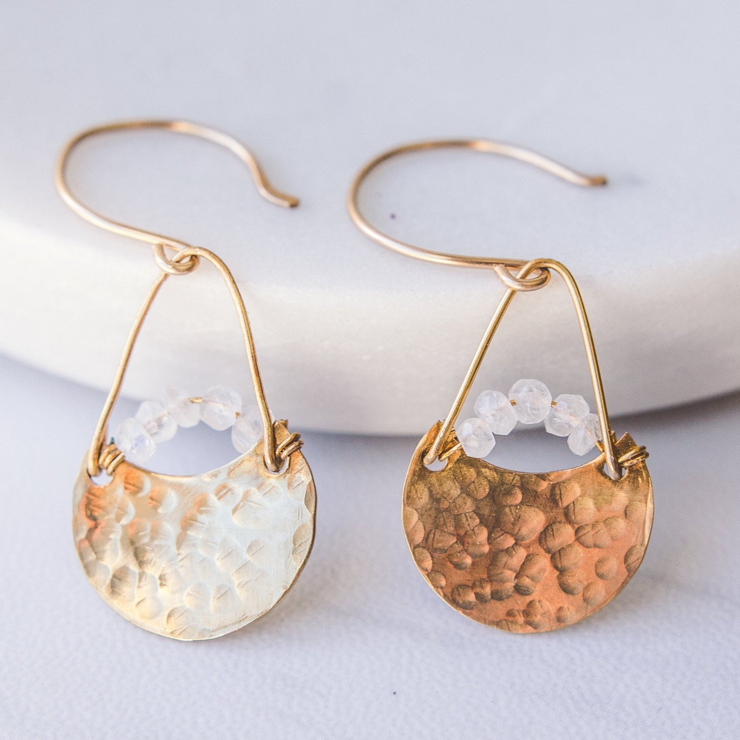Gate Keeper Earrings - Moonstone