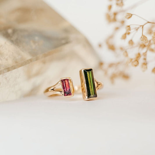 Mi Amor Tourmaline Baguette Ring - Limited Quantity