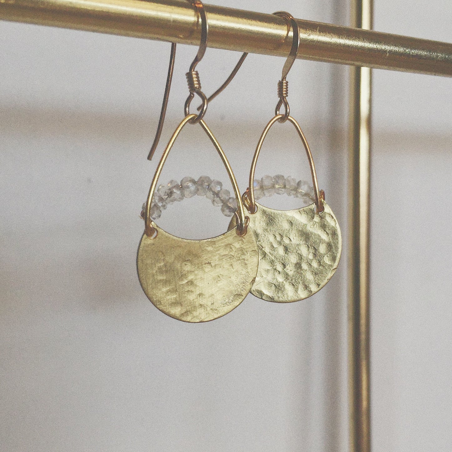 Gate Keeper Earrings - Moonstone