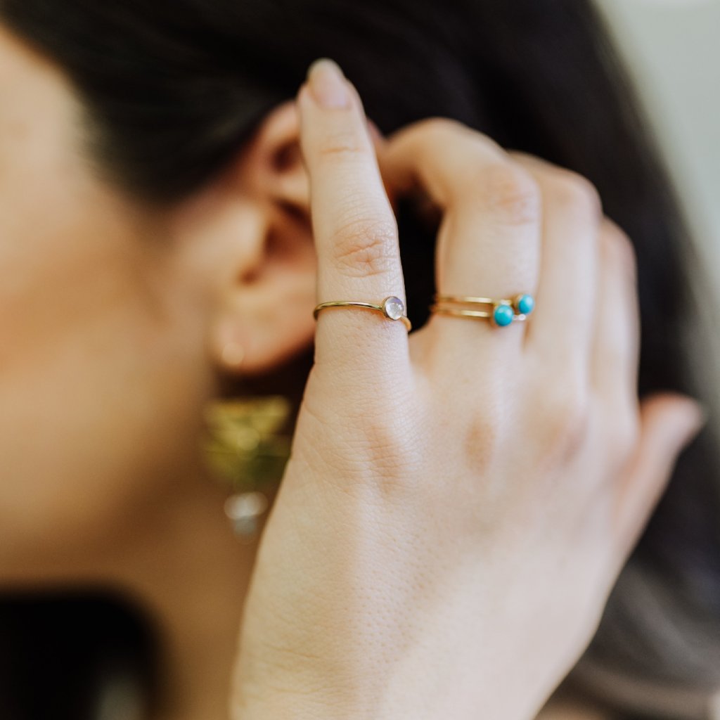 4mm Dainty Stone Stacking Ring Workshop