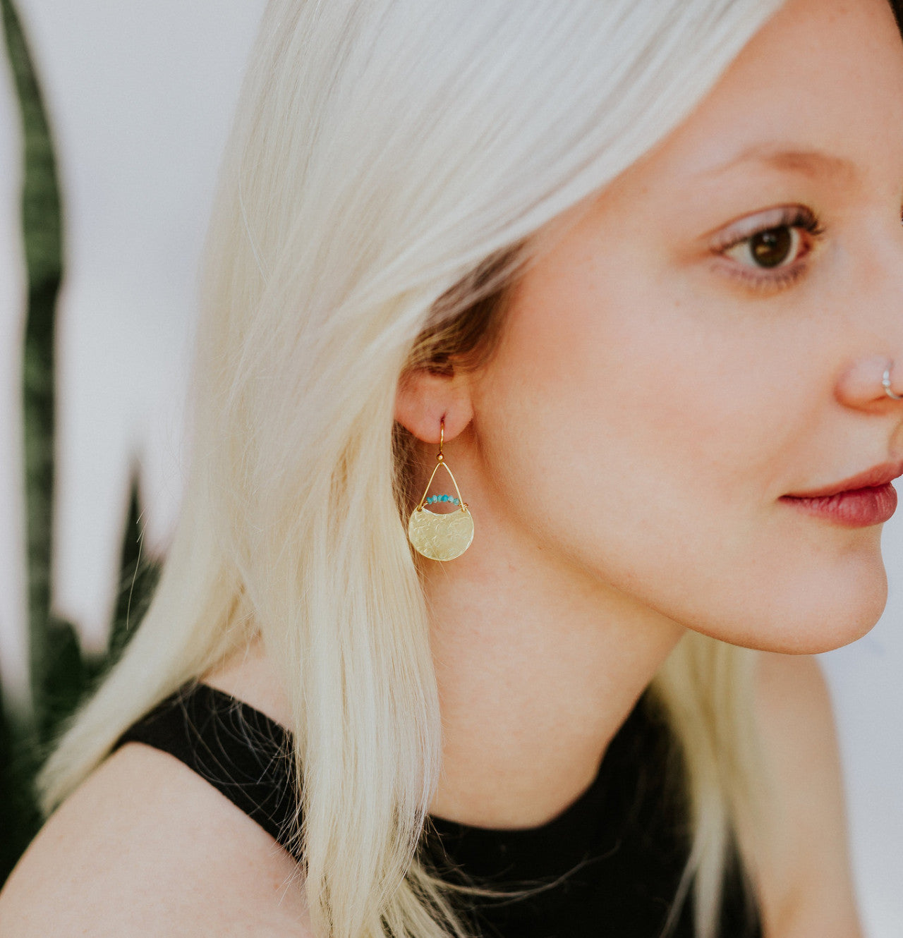 Gate Keeper Earrings - Moonstone