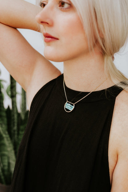 Arizona Kingman Turquoise Simply Lucky Necklace