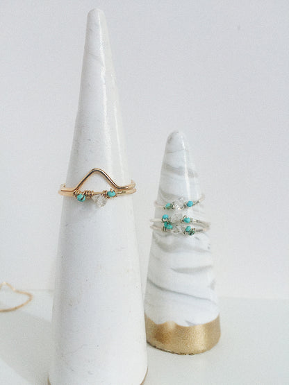 Mountain Stacking Ring-14k Gold Filled OR Sterling