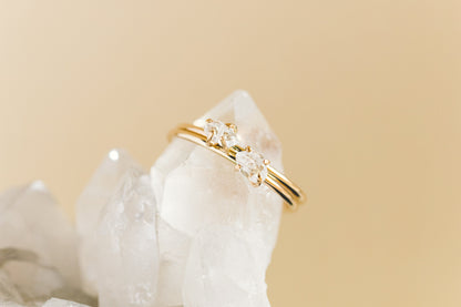 HERKIMER PRONG SET RING
